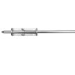Rygiel stalowy ze sprężyną 420 x 14 mm ocynk #2