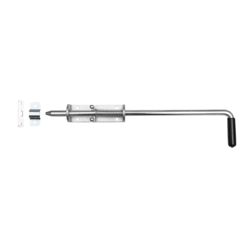 Rygiel stalowy ze sprężyną 420 x 14 mm ocynk #2