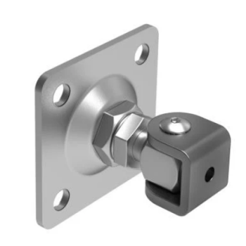 KA 4 B2B - Zawias regulowany z płytką montażową  M16 / L80x80