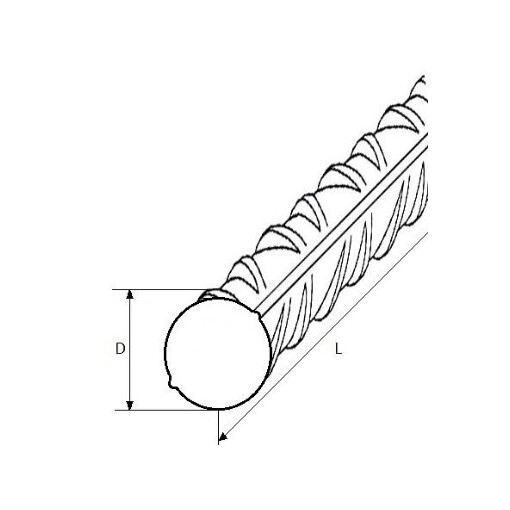Pręt żebrowany fi 4 L=6mb #3