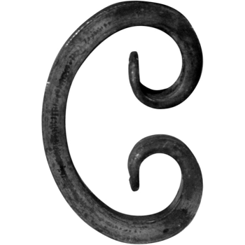 KA 4 B2B - Spirala typu C 12x12 mm / H120 x L75 mm