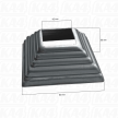 Maskownica stalowa otwór 42x42 x H30 x L80x80mm #4