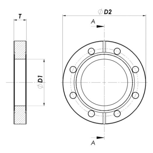 Kołnierz płaski na rure 108 DN100 #1
