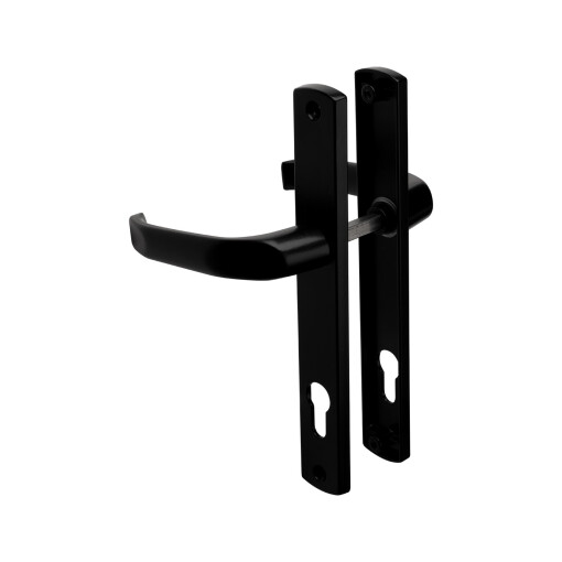 Klamka do drzwi z szyldem 72/H234 x L32mm czarna #2