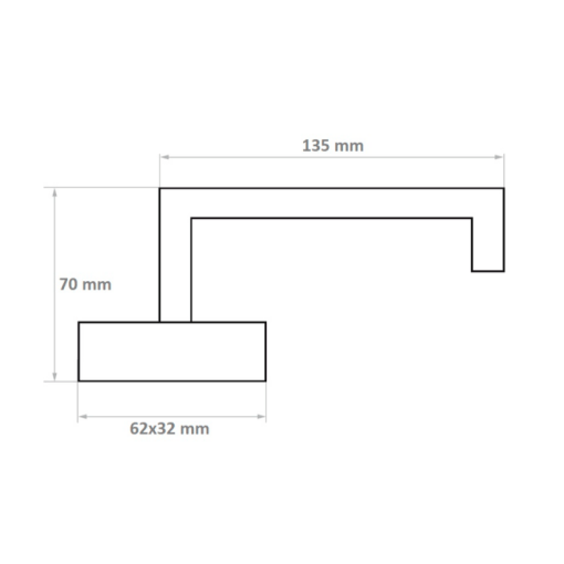 Klamka z szyldem owalnym z stali nierdzewnej  #4