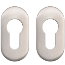 KA 4 B2B - Szyld owalny z stali nierdzewnej  62 x 32 mm