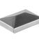 KA 4 B2B - Daszek stalowy kopertowy 40 x 60 x 1 mm