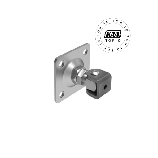 Zawias regulowany z szyldem M16 / 80x80 #2