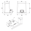 Napęd WOLF424 do bram przesuwnych 24Vdc do 450 kg #2