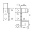 Zasuwa do furtki 60x62 mm wrzeciądz z ryglem prawy #4