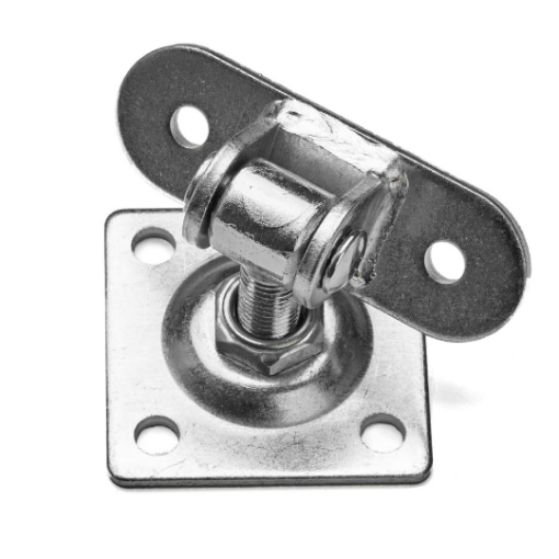 Zawias reg. z szyldem 100x100x4 / 40x115 mm M20